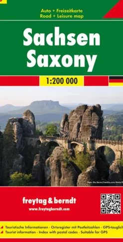 Freytag & Berndt Wegenkaarten<Wegenkaart Duitsland 7 - Sachsen