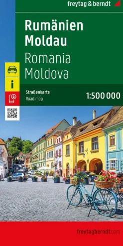 Freytag & Berndt Wegenkaarten<Wegenkaart Roemenië - Moldavië 2-zijdig