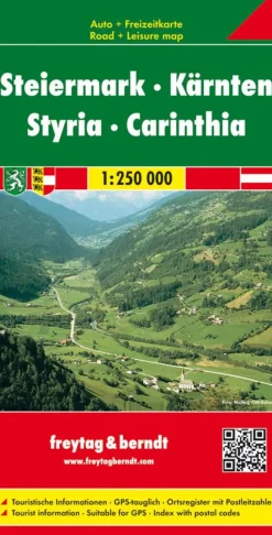 Freytag & Berndt Wegenkaarten<Wegenkaart Stiermarken - Karinthië