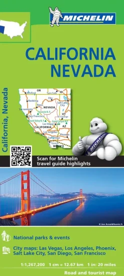 Michelin Wegenkaarten<Wegenkaart Zoom 174 Californië - Nevada