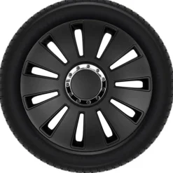AutoStyle Autobanden & Accessoires>Wieldoppen set - 14 inch - Silverstone Zwart