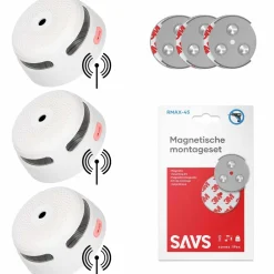 X-sense Rookmelders>XS01-W Draadloos koppelbare rookmelder 3-pack