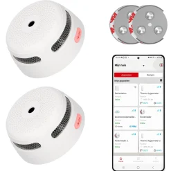 X-sense Rookmelders<XS01-WX Slimme rookmelder en magneet 2-pack