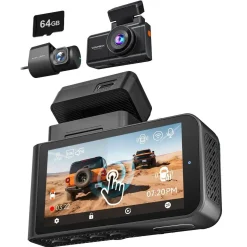 Wolfbox Dashcams<X3 Touch 2CH 2K Wifi GPS 64gb dashcam